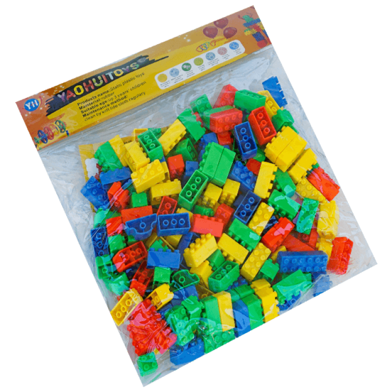 Set de cuburi de constructie pentru fete si baieti, mici, 500 G - Jucarie educativa si interactiva